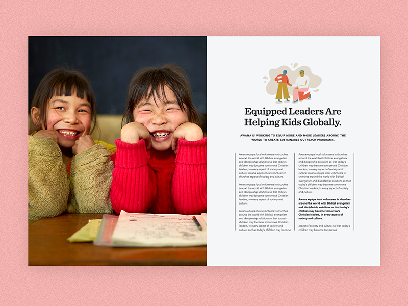 Year End Campaign layout magazine editorial hand lettering christmas mid century modern illustration