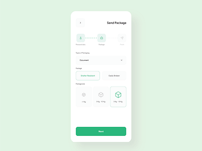 Care to send a package? Delivery App Design