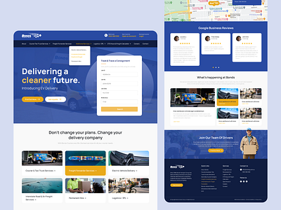 Website Redesign for Bonds Couriers