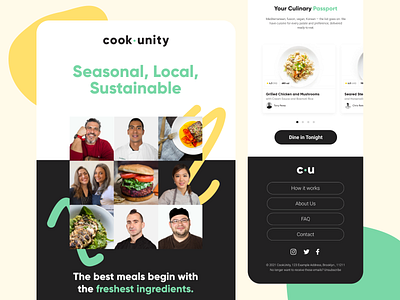 Email Newsletter Design for Cook Unity