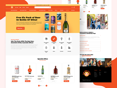 Non-alcoholic Drinks Website Design