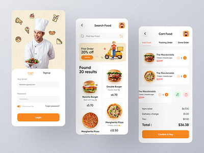 Food Delivery App Concept