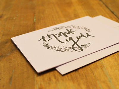 Letterpress Thank You Cards by MargMorg Studio on Dribbble