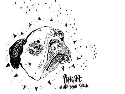 Pancake colorado crested butte design dog doggy graphic design gunnison illustration pancake pug puppy vector