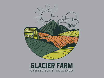 Glacier Farm altitude barn colorado crested butte farm farming food glacier gunnison mountain roots rural tshirt vegetables