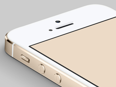 Gold iPhone 5S PSD apple champagne download free gold iphone iphone5s photoshop psd
