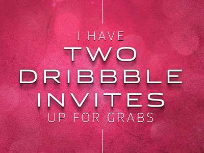 Two Dribbble Invites Available available dribbble free invite mary poppins pink