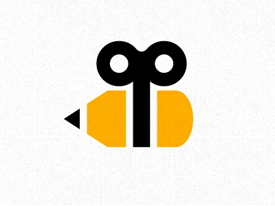 Hunie Logo bee crank pencil startup toy wind windup