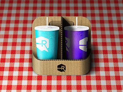 Drink Carryall iOS icon app apple cardboard cup dew drinks drops fast food icon ios ipad iphone picnic soda