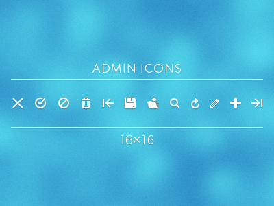 Admin Icons