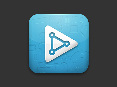 Pivotshare App Icon app audio icon ios media pivotshare play video