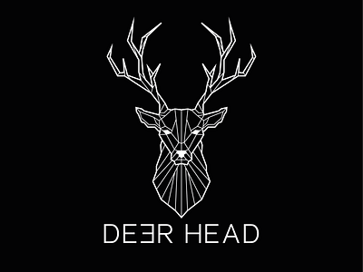 Logo Deerhead 🦌 branding graphic design icon illustration logo