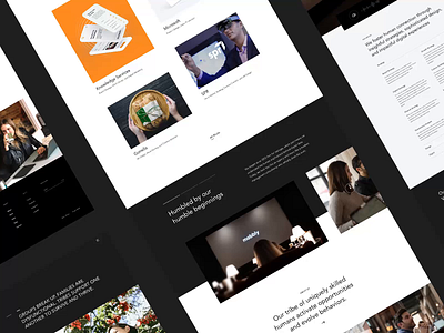 Mabbly - Design Agency Website NO.4 2020 agency black clean creative design flat layout minimal portfolio trend ui ux web website white