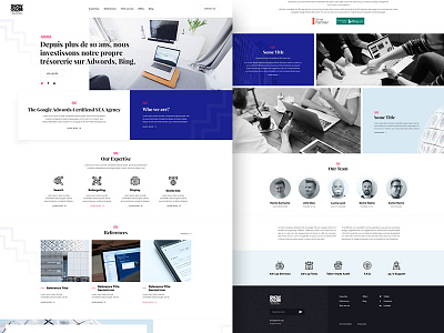 Website for SEA agency W.I.P. 2017 agency design flat ui webdesign webpage website white