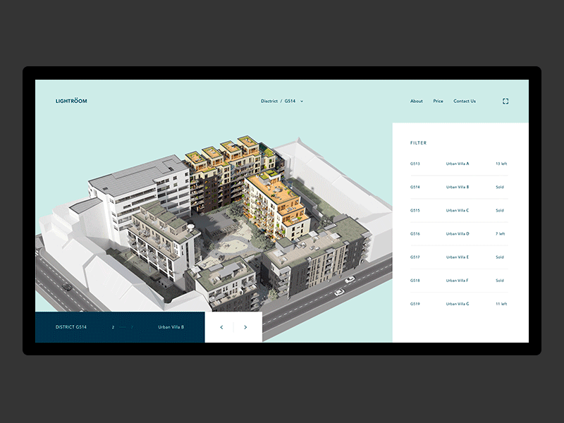 Flat Search Concept 2018 animation desktop flat minimal motion principle real estate ui ux web webdesign