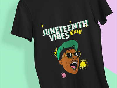 juneteenth vibe only branding cute design funny graphic design illustration juneteenth logo t shirt ui ux vector