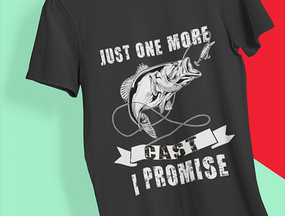 Just One More Cast Fishing T-shirt cute design fishing t shirt fishinh funny illustration t shirt
