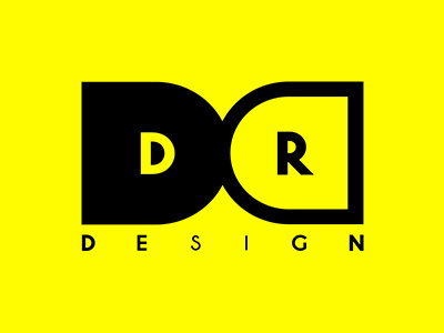 Dario Rigon Logo bauhaus black clean design graphic simple yellow