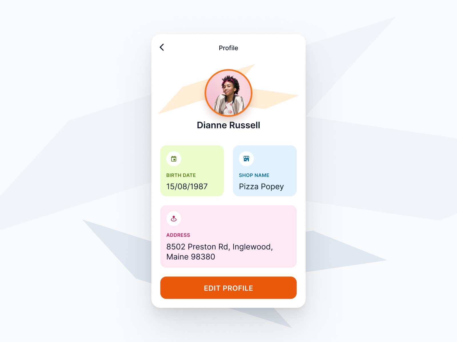 User Profile Concept for Mobile App by Alberto Malagoli on Dribbble