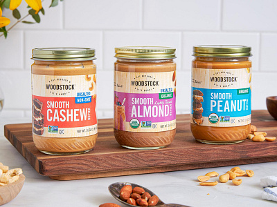 Woodstock Packaging nut butters packaging peanut butter