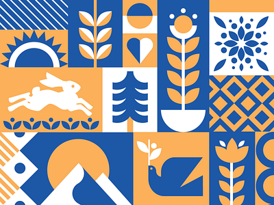 Folk Pattern by We Are Charette on Dribbble