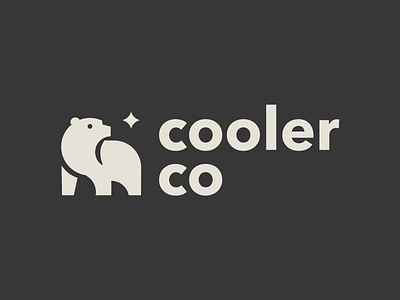 Cooler Co bear branding logo polar bear