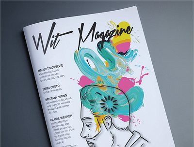 Wit Magazine digital art graphic design graphic designer illustration illustration design illustration digital magazine cover magazine design magazine illustration
