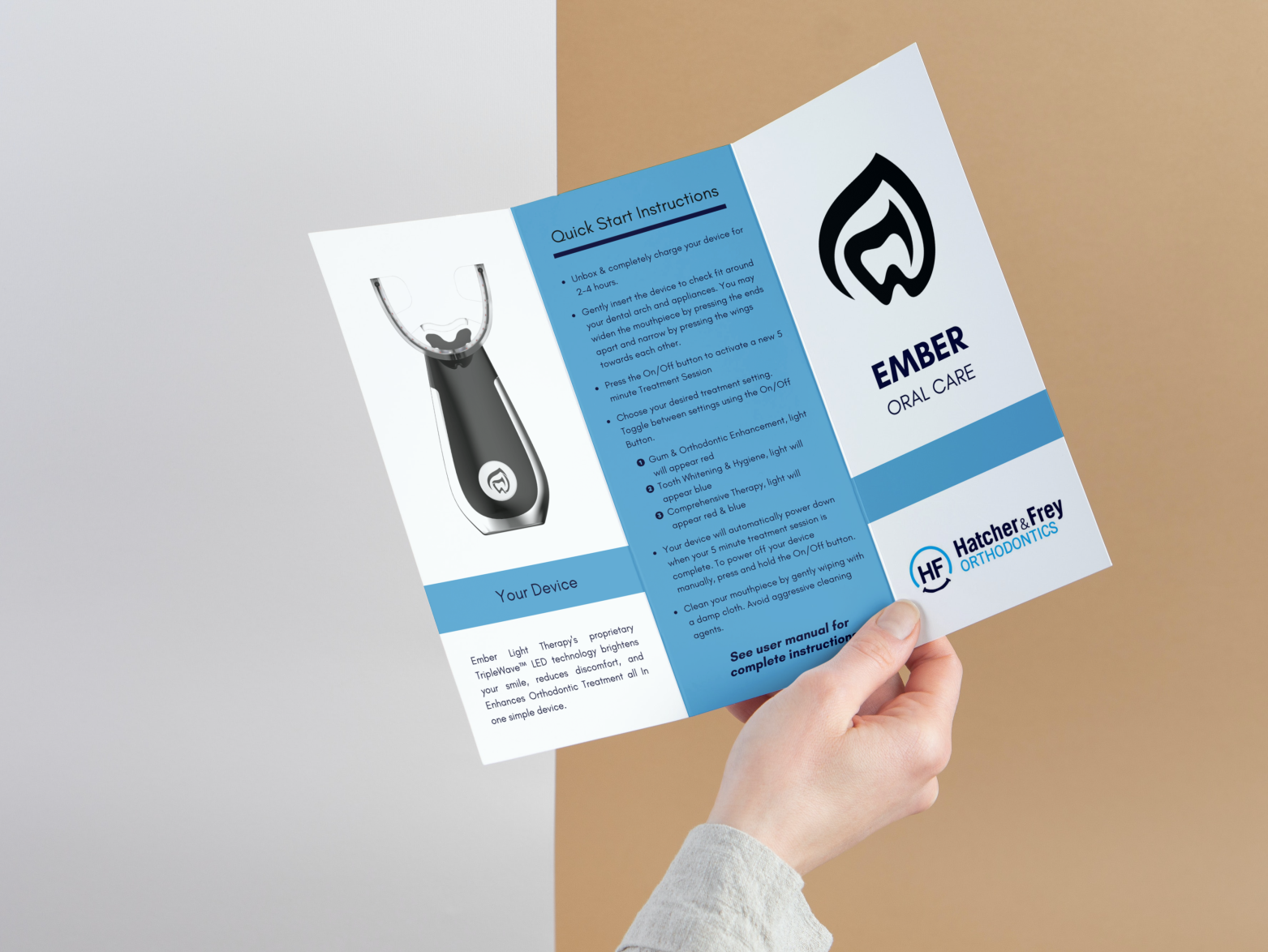Ember Oral Care Brochure Design by Cara on Dribbble
