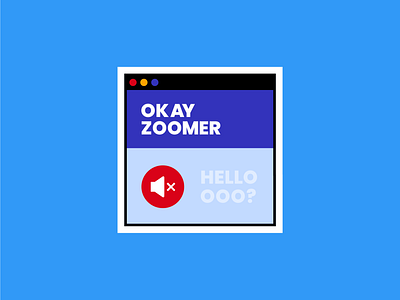 Okay Zoomer art business humor iconography illustration punny business tech vector