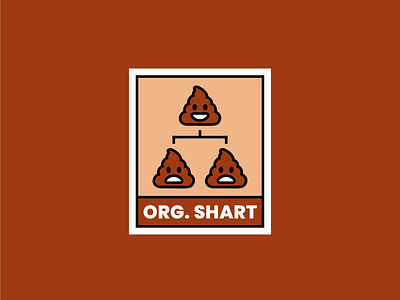 Org. shart art business humor iconography illustration punny business tech vector