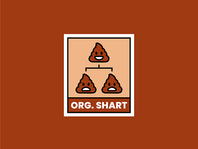 Org. shart art business humor iconography illustration punny business tech vector