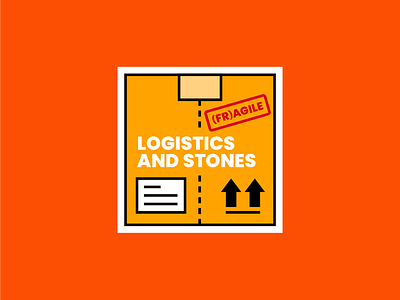 Logistics and stones art business humor iconography illustration punny business tech vector