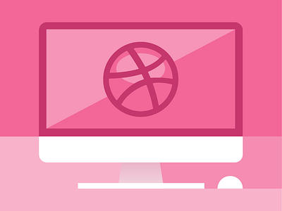 First Shot at Dribbble illustration minimal vector