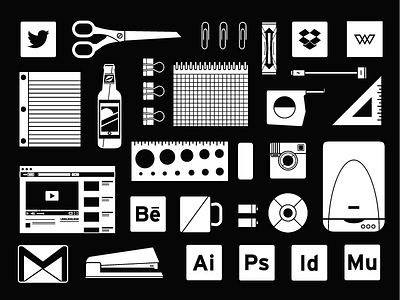 A Few Of My Favorite Things (Part 2) iconography illustration minimal vector