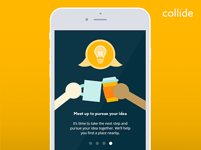 Collide Onboarding Screen 4 (Updated) app illustration mobile onboarding ui web