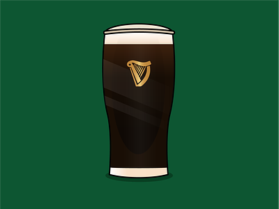 Guinness art beer brand design illustration vector