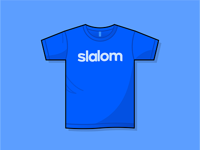 Slalom T-Shirt art company design illustration tshirt vector