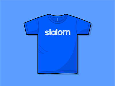 Slalom T-Shirt art company design illustration tshirt vector