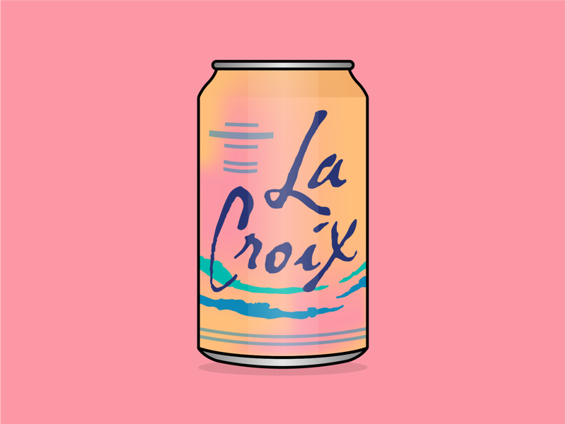 LaCroix water drinks drink brand illustrator adobe art vector illustration lacroix