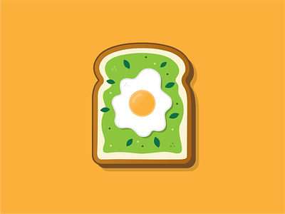 Avocado Toast art avocado avocado toast daily design food illustration vector