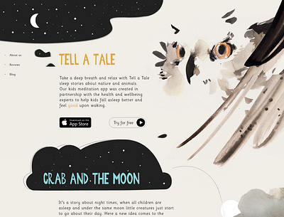 Tell a Tale animals app app design book childrens book owl owl illustration smartphone app uiux uxdesign