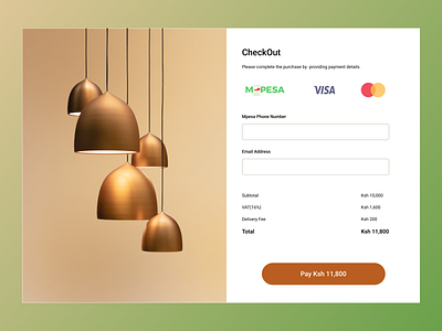 Mpesa Checkout checkout design landing pages popular ui ux web design