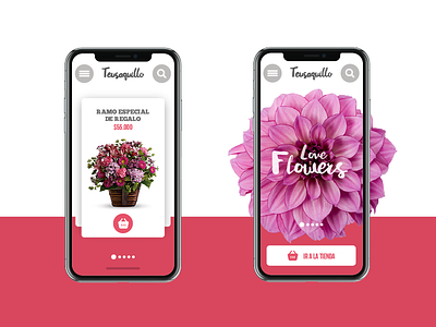 Flower Shop design flower gift interface iu layout phone shop ux web web design website