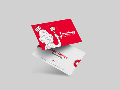 Jeronimos cake shop - Business Card brand brand identity branding cake identity logo mark design logotype print