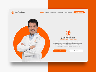 Juan peña Lares Web brand brand identity branding logo logotype surgeon ui web design