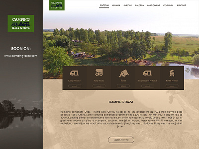 Oaza - Camping Website applications iosdesign uidesign uiux userexperience userinterface uxdesign webdesign