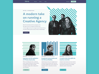 Tryo Home Page Design branding design flat graphic design home page landing page logo minimal ui vector web website