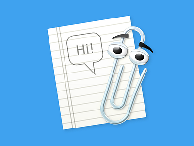 Clippy clippy hi icon like this mac paperclip photoshop tags word