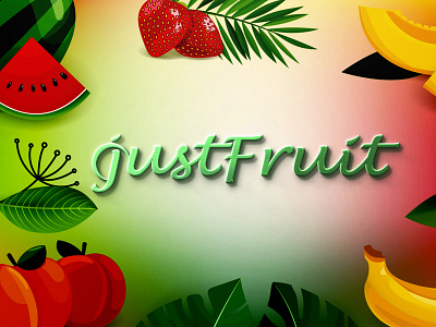 JustFruit - Logo Poster