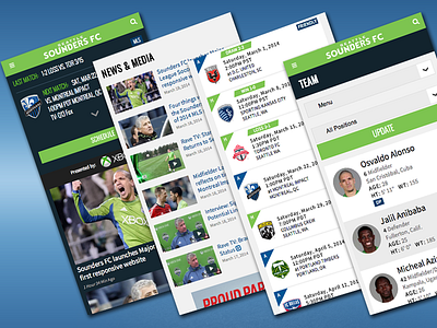 Seattle Sounders FC Responsive Mobile mls mlsdigital responsive rwd seattle soccer soundersfc sports